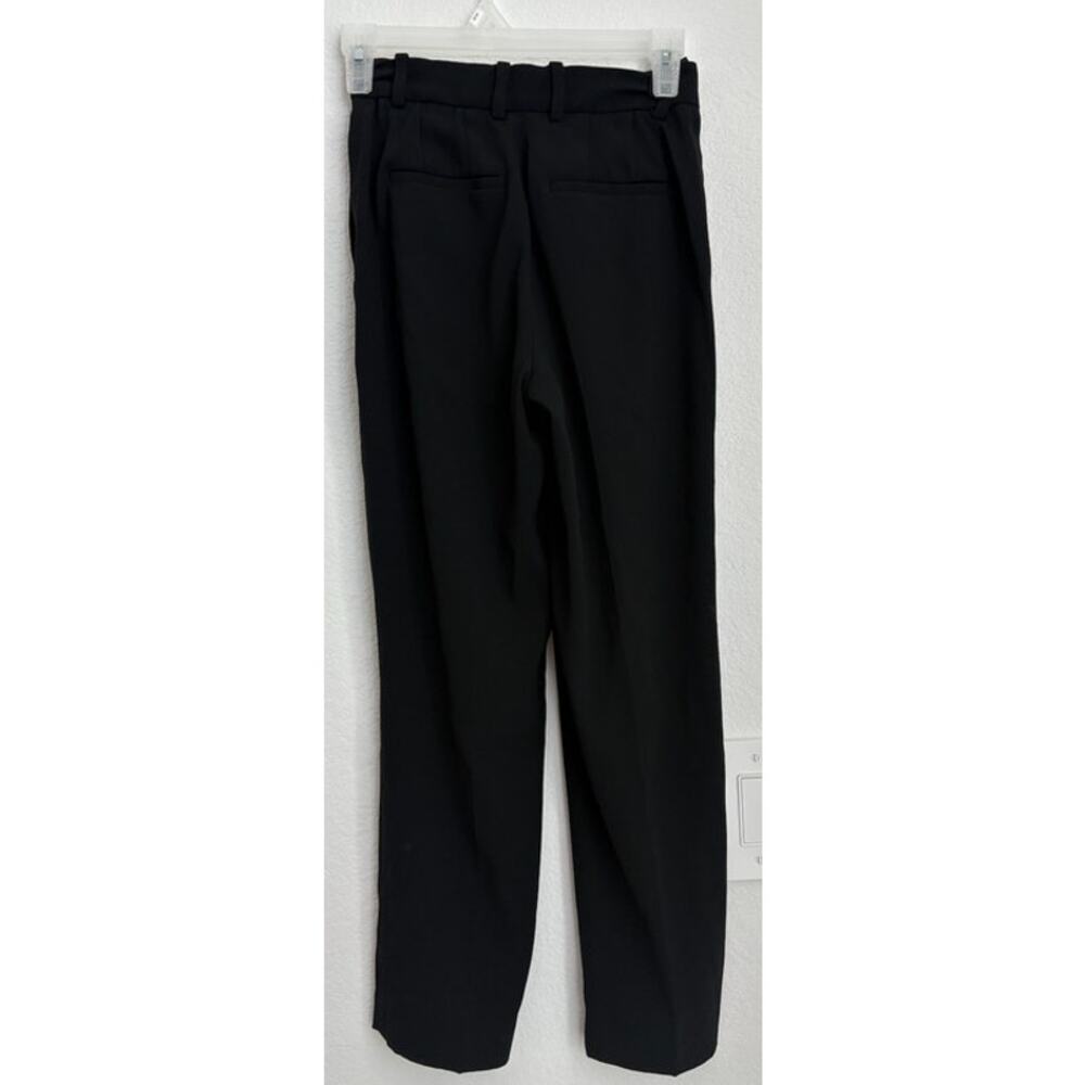Womens Aritzia Babaton Black Seam Front Pull On Tapered Pant Size 00 - Picture 3 of 8